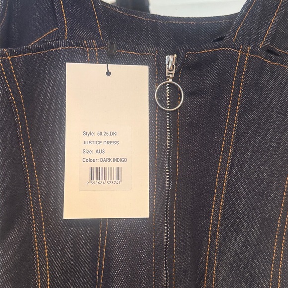 NWT Anna Quan JUSTICE DRESS (DARK INDIGO) Au 8